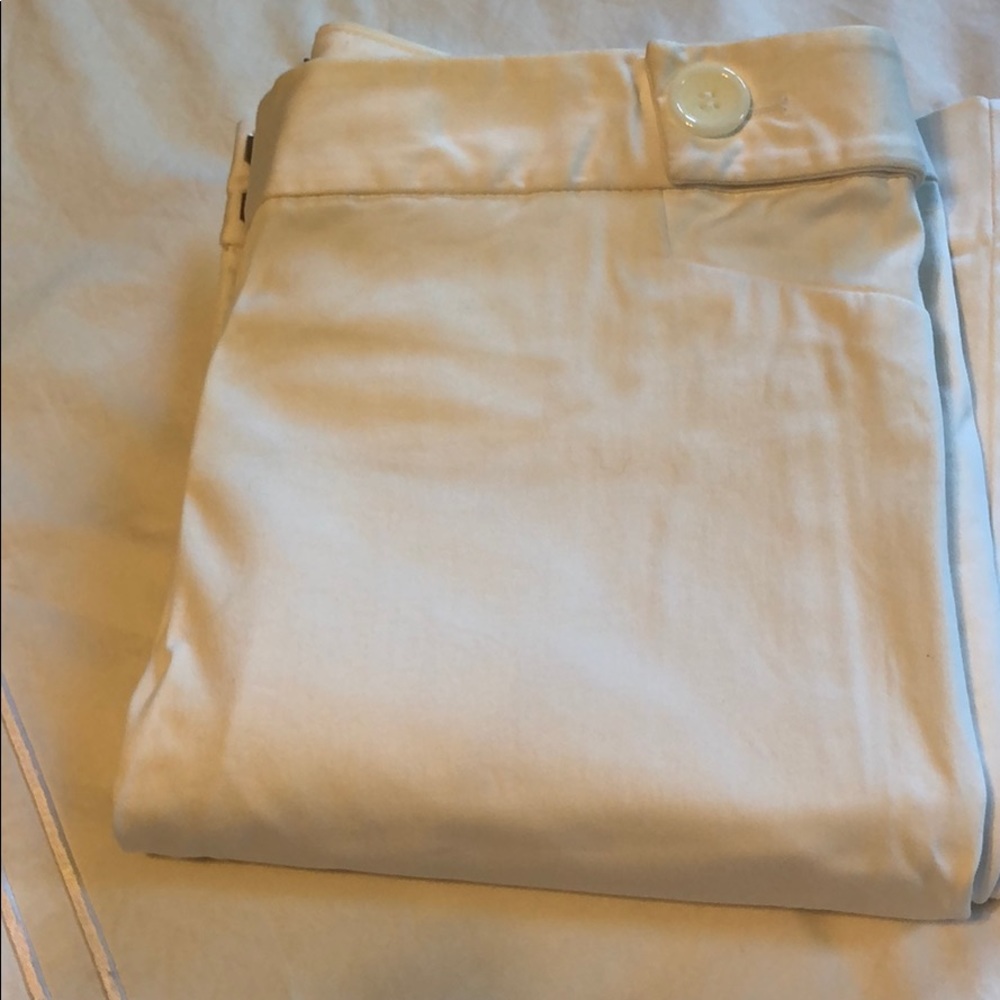 Drew Fit White Pants